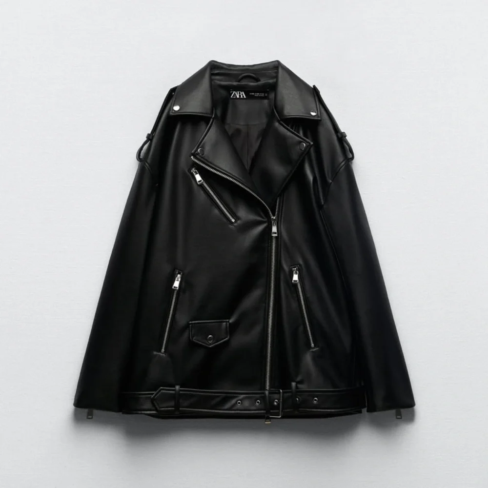 Brand New Zara Oversize Faux Leather Jacket, size M - Picture 3 of 8